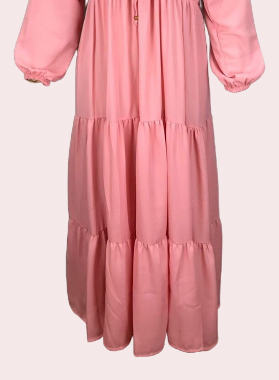 Solid Frock - Pink