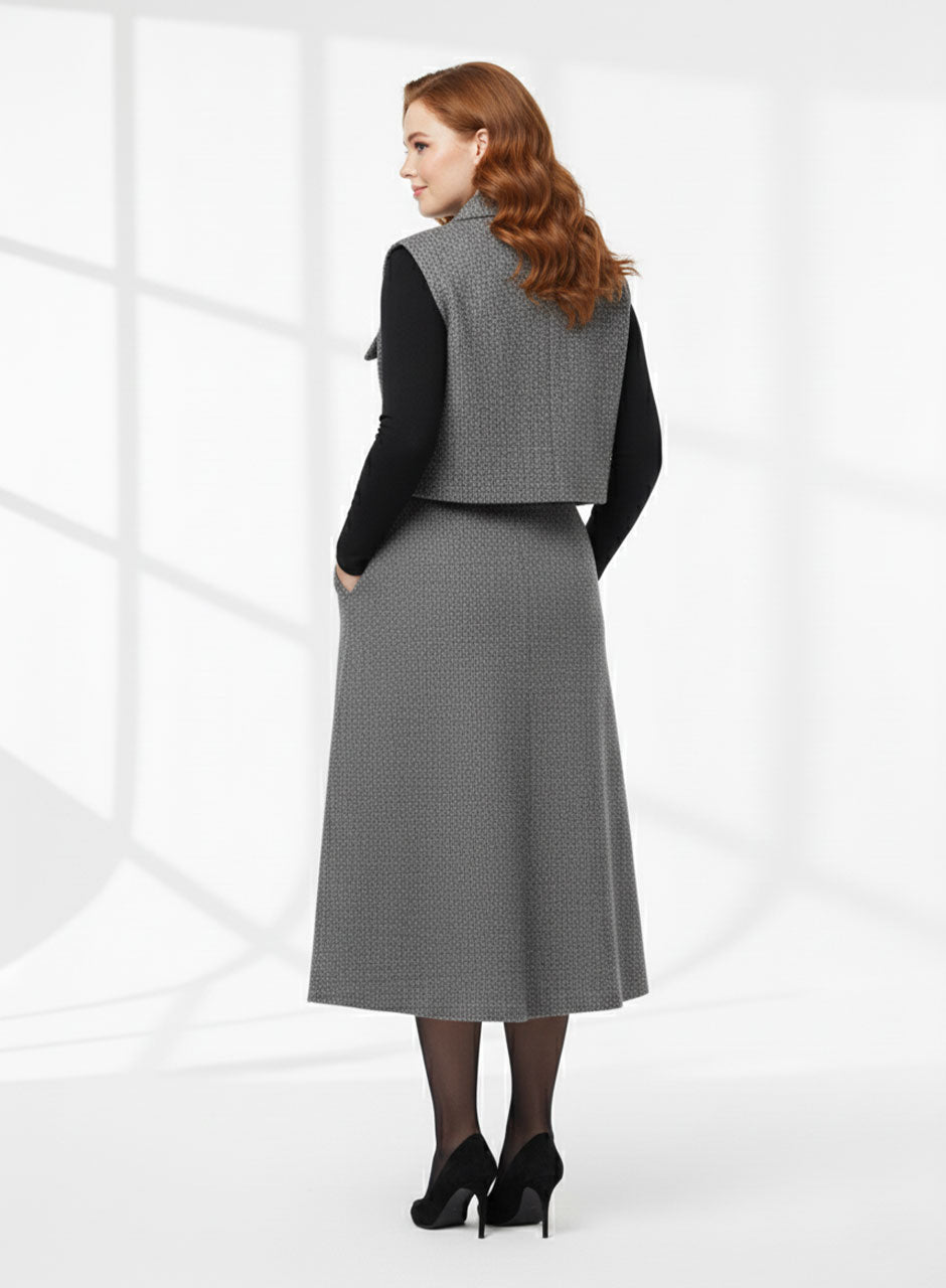 Grey Top, Inner & Skirt