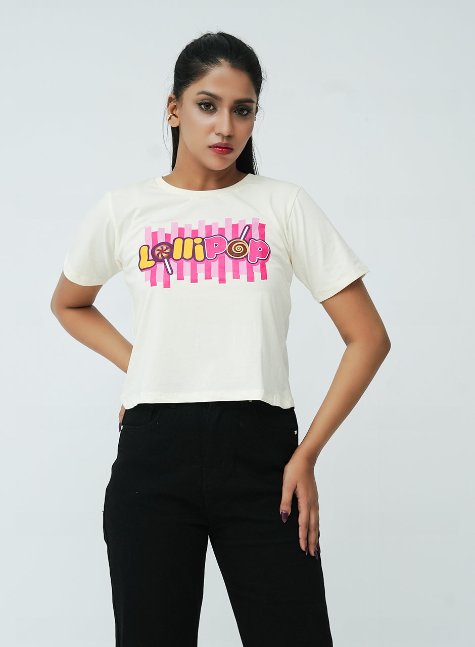 Lollipop Printed Shirt - White