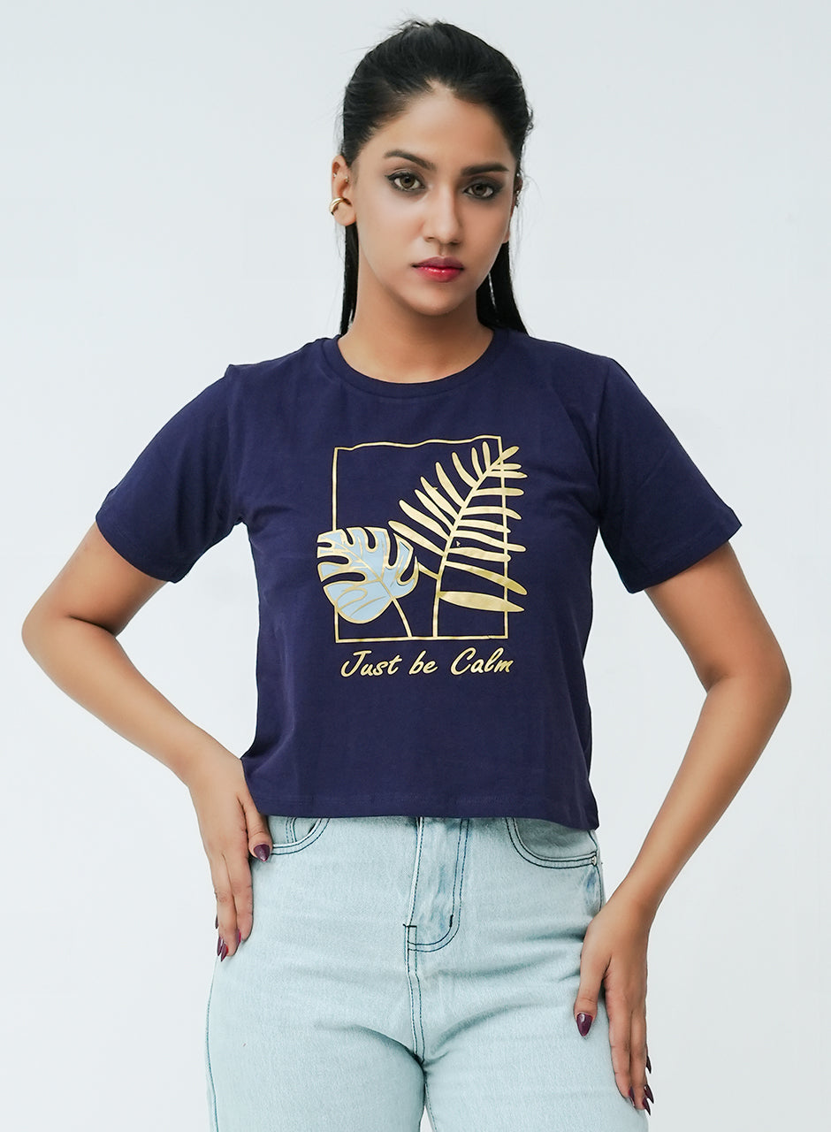 Just be calm Tee - Blue