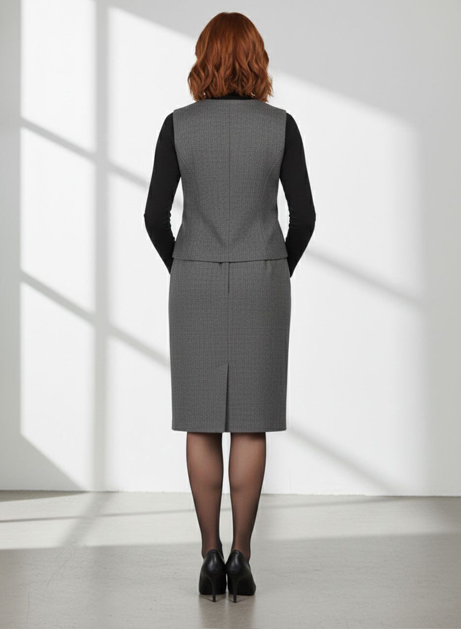 Vest, Inner & Skirt - Grey