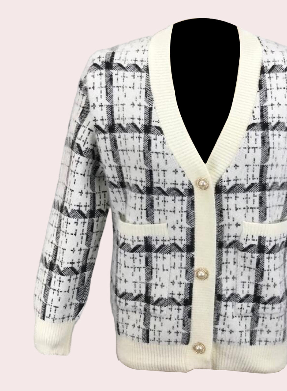 Knitted Blazer - Off White