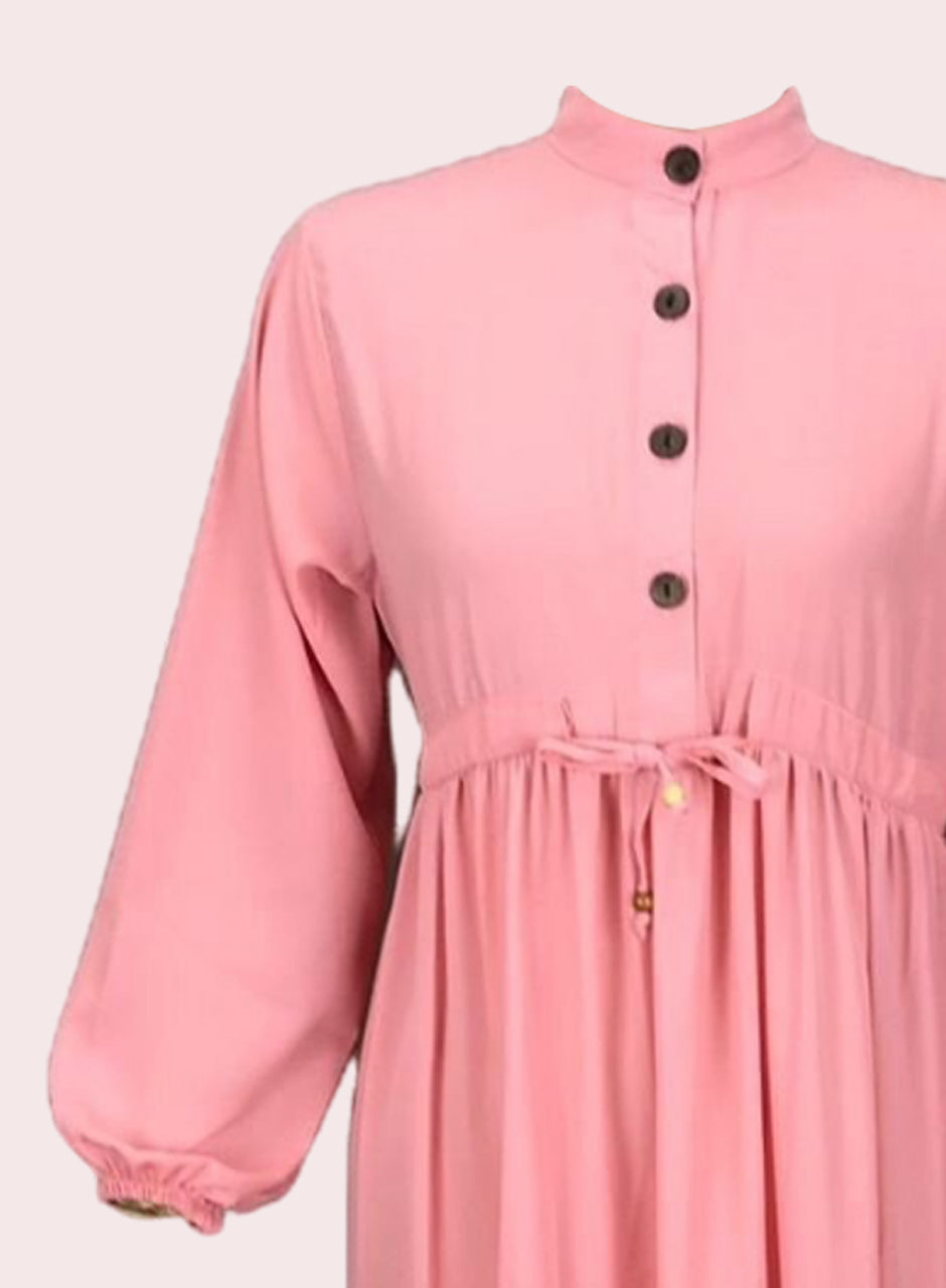 Solid Frock - Pink