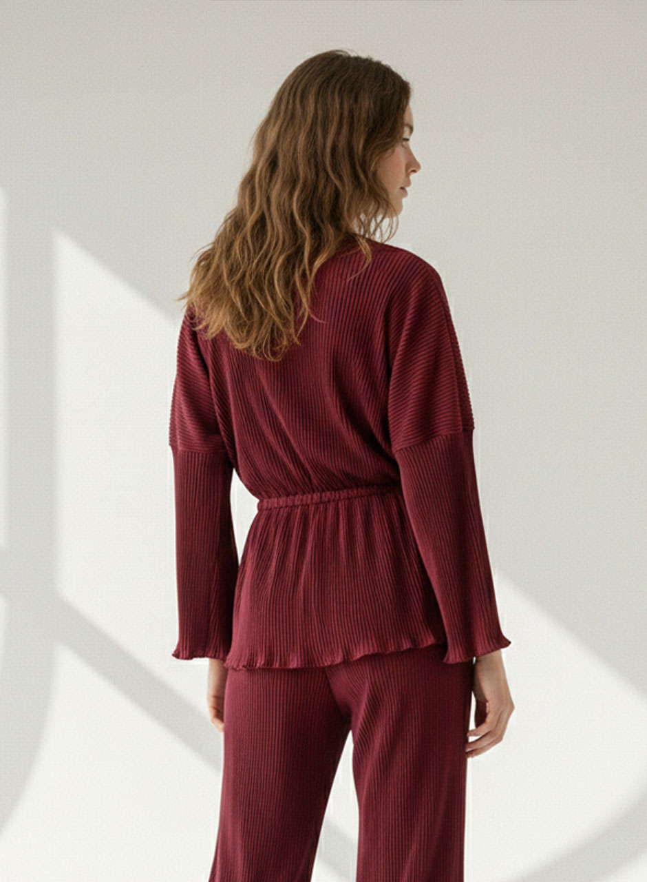 Maroon Crush Co-ord Set