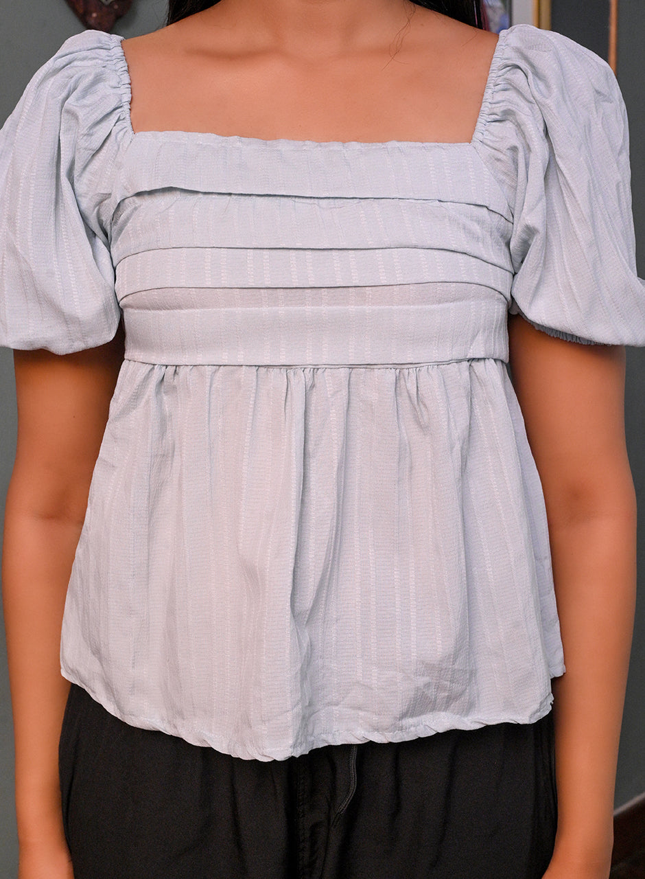 Frost Pleated Top