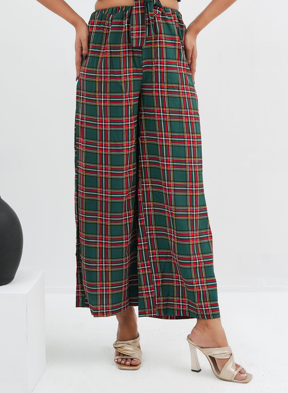 Checkered Co-ord Green