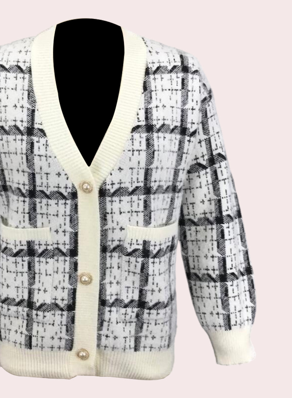 Knitted Blazer - Off White