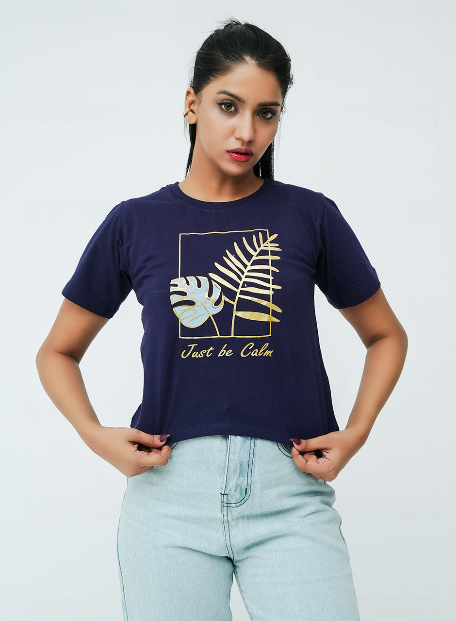 Just be calm Tee - Blue