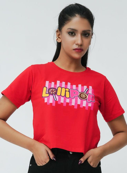 Lollipop Printed Shirt - Red