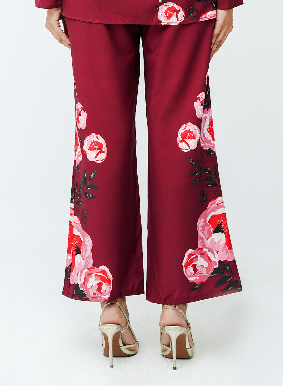 Bloom Co-ord - Maroon