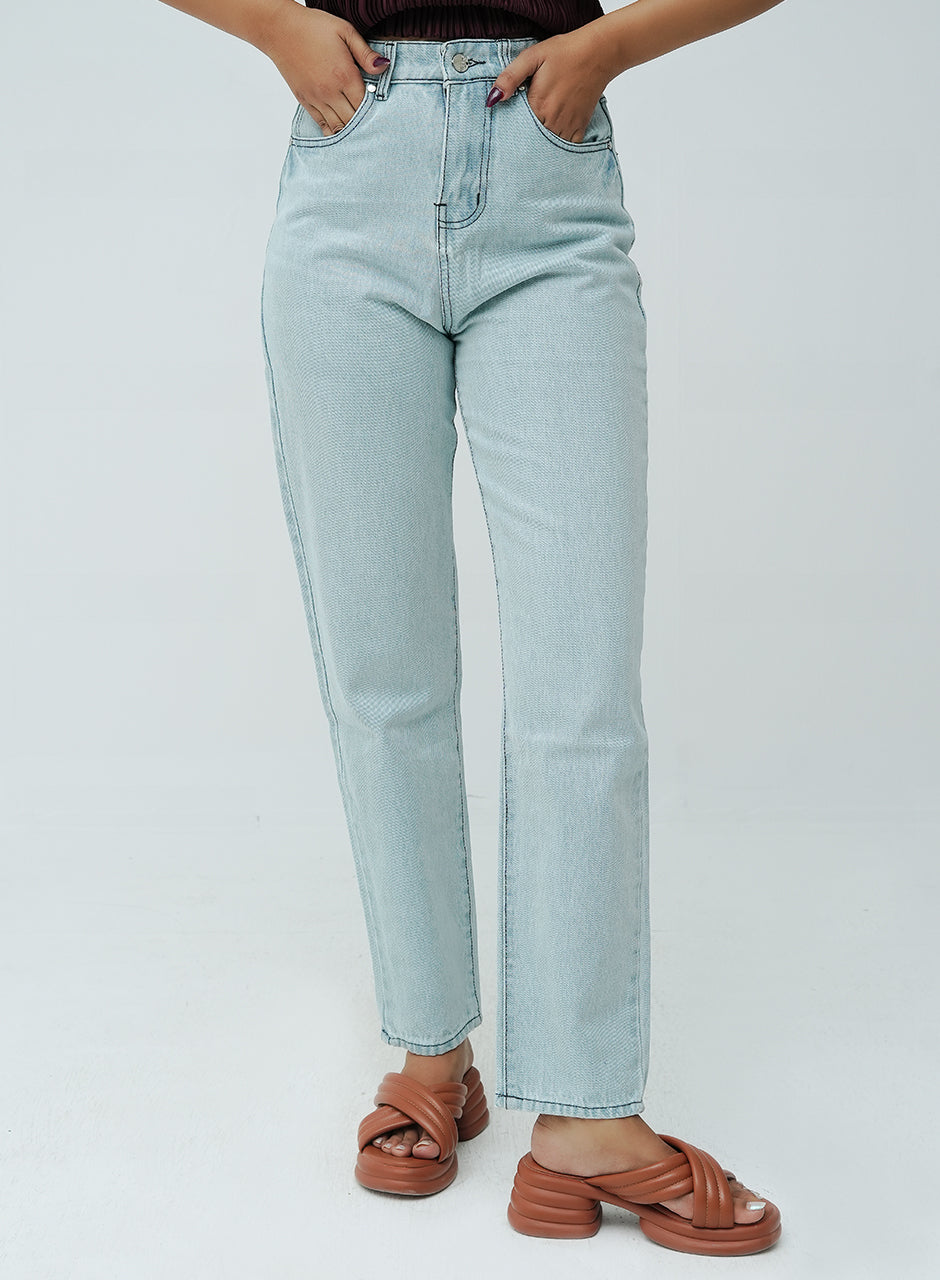 Relaxed Fit Denim - Light Blue