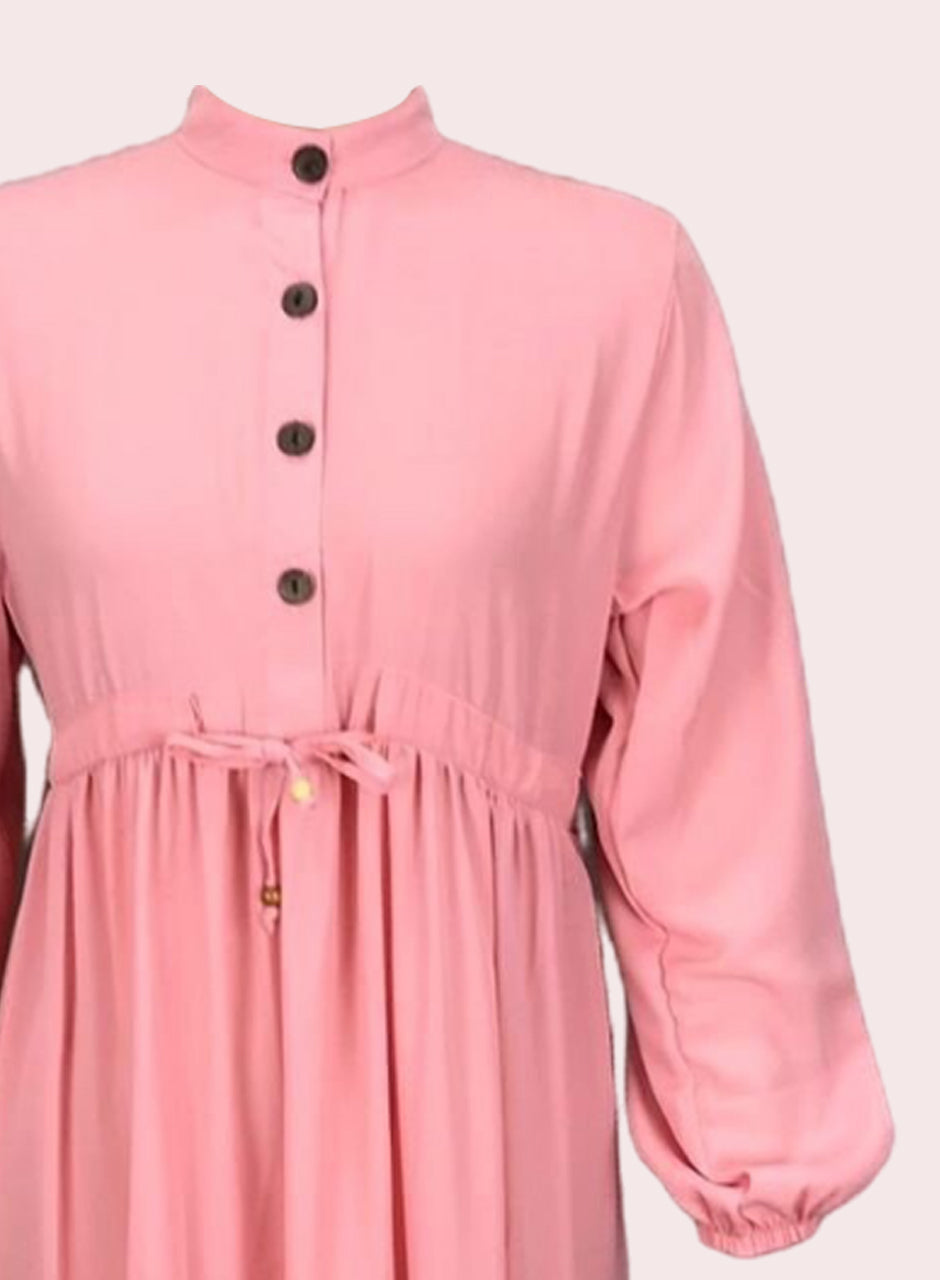 Solid Frock - Pink