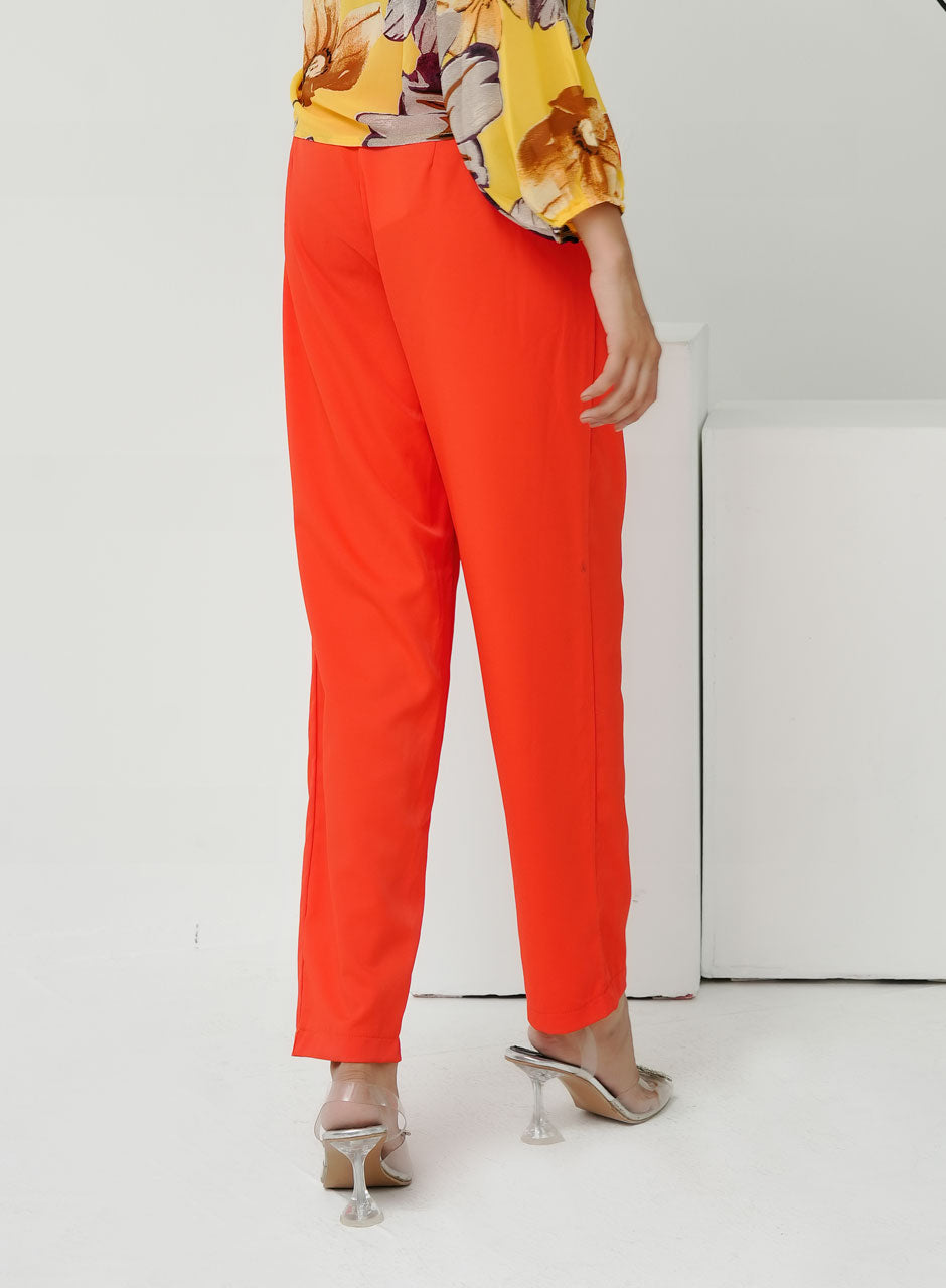 Orange - Women Pants