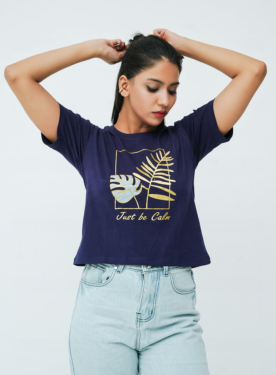 Just be calm Tee - Blue