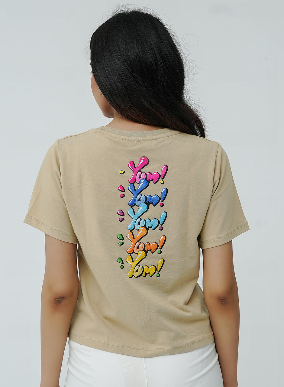 Lollipop Printed Shirt - Beige