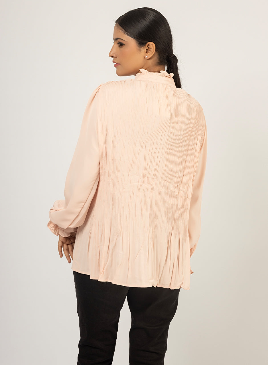 Ruffles - Light Pink Top