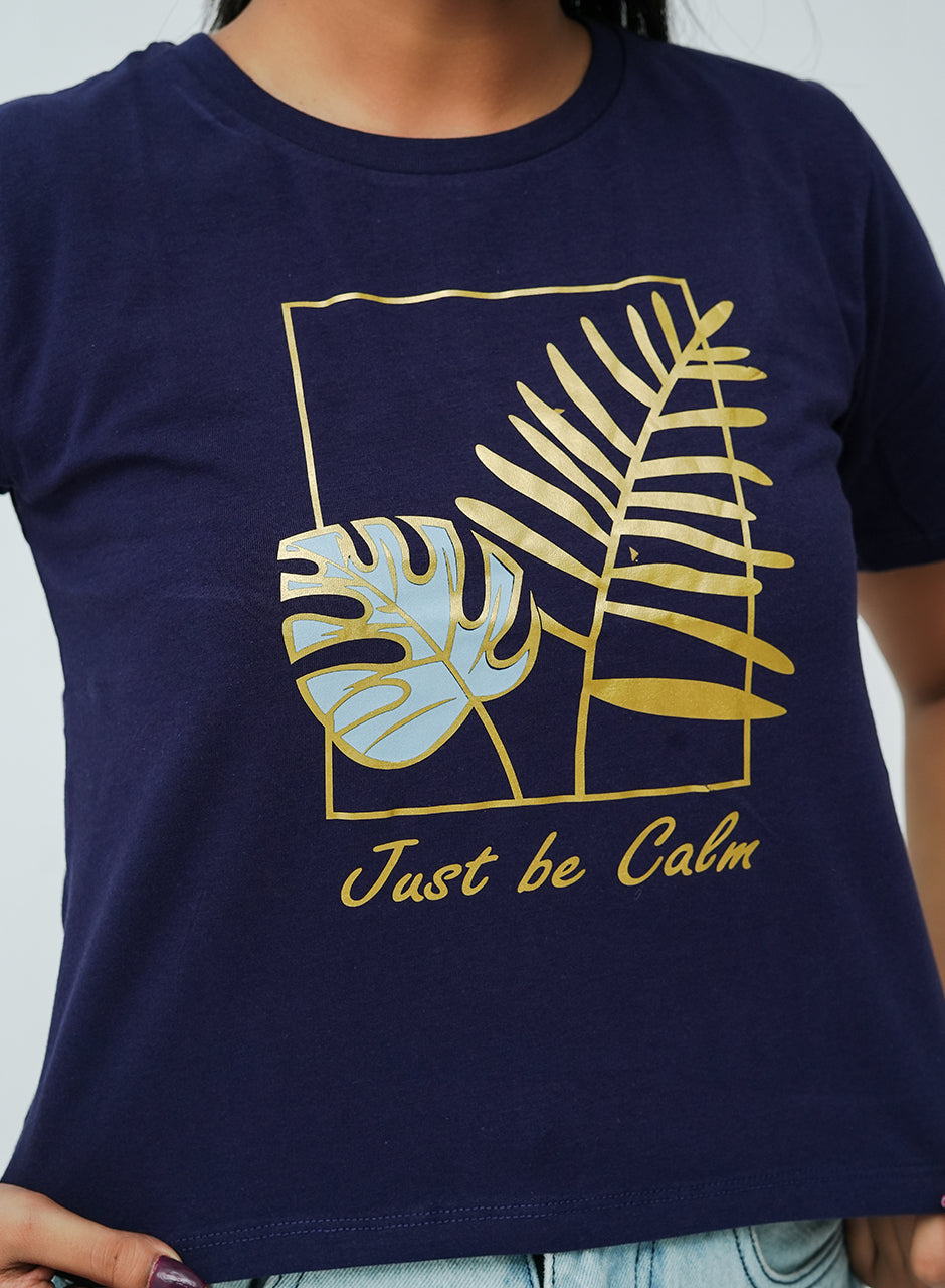 Just be calm Tee - Blue