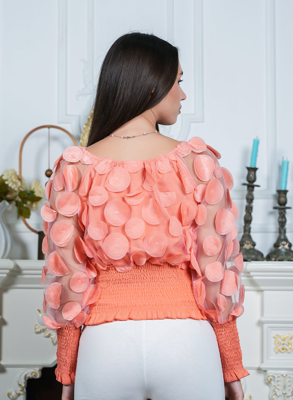 Petals - Solid Peach Top