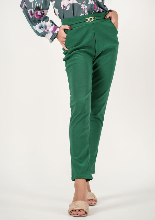 Verdant Vogue: Chic Green Trousers