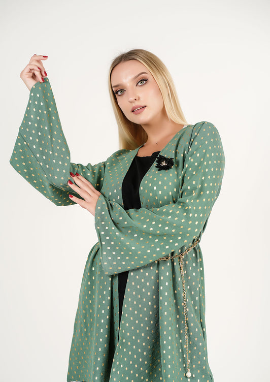 Polka Charm: The Whimsical Shirt with Wrap with a Sprinkle of Retro