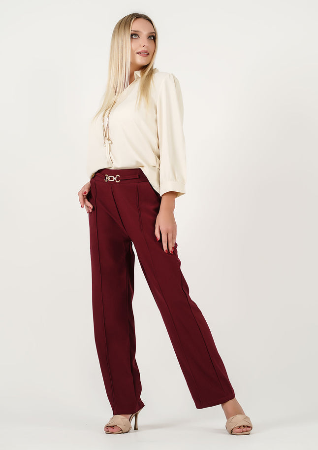 Stride in Style: The Maroon Mastery Pants