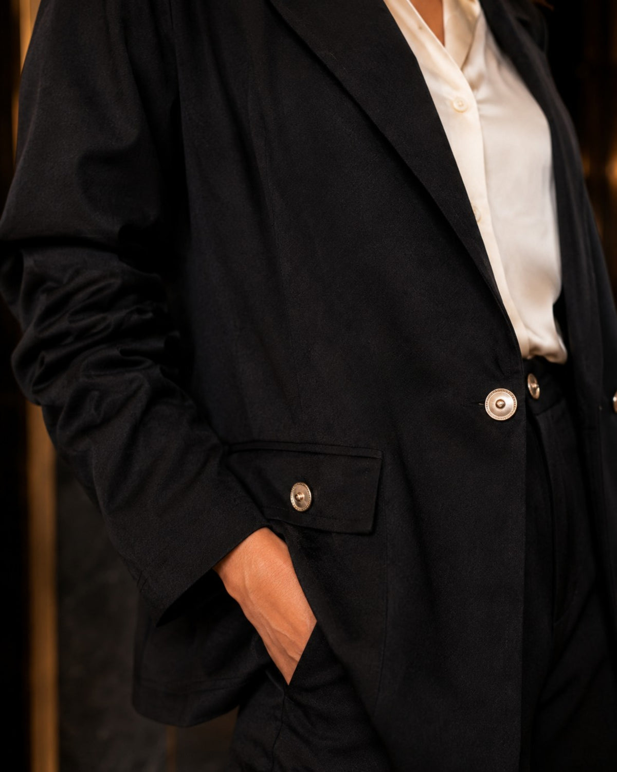 Two-piece Suit Blazer and Trouser - Black