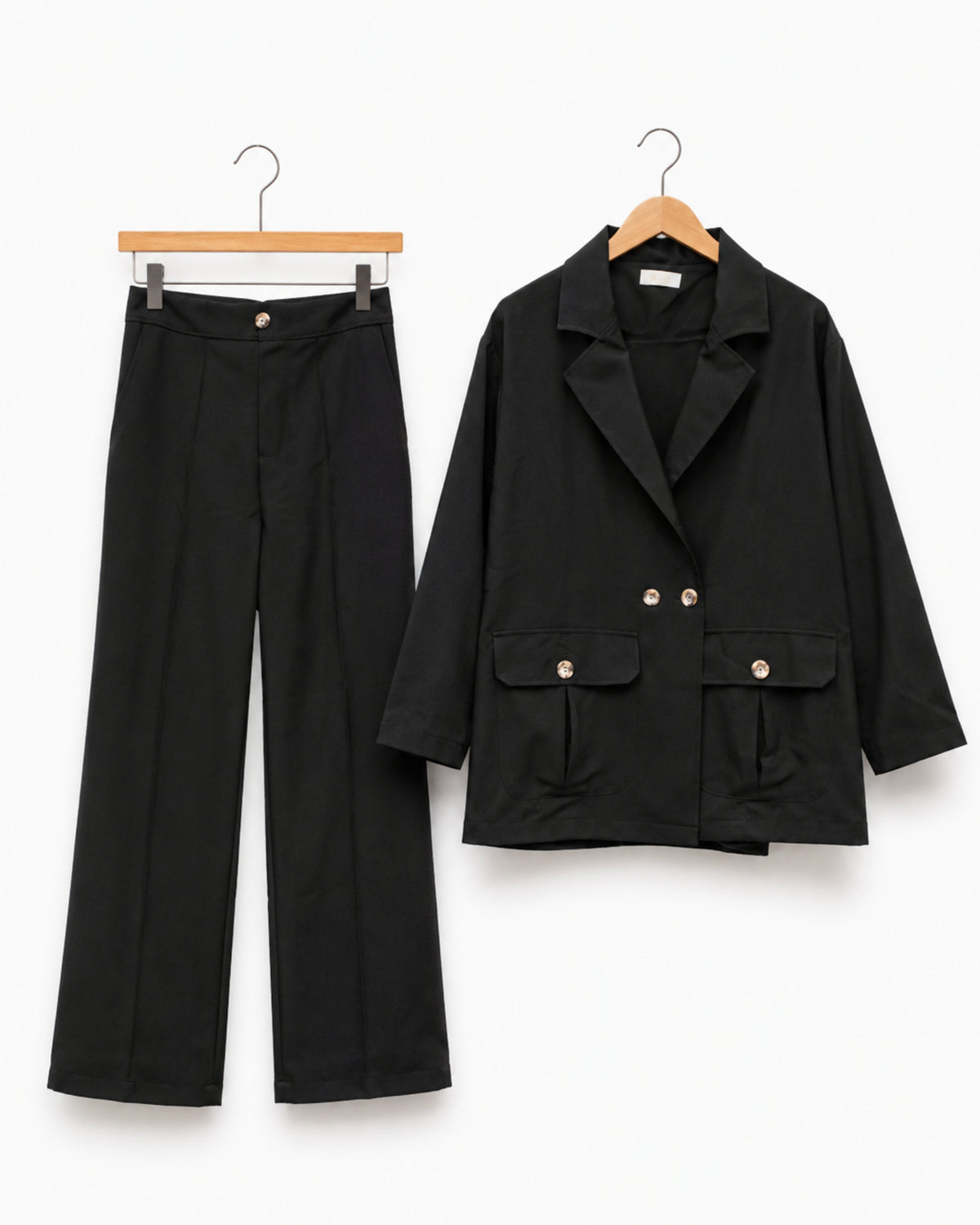 Two-piece Suit Blazer and Trouser - Black