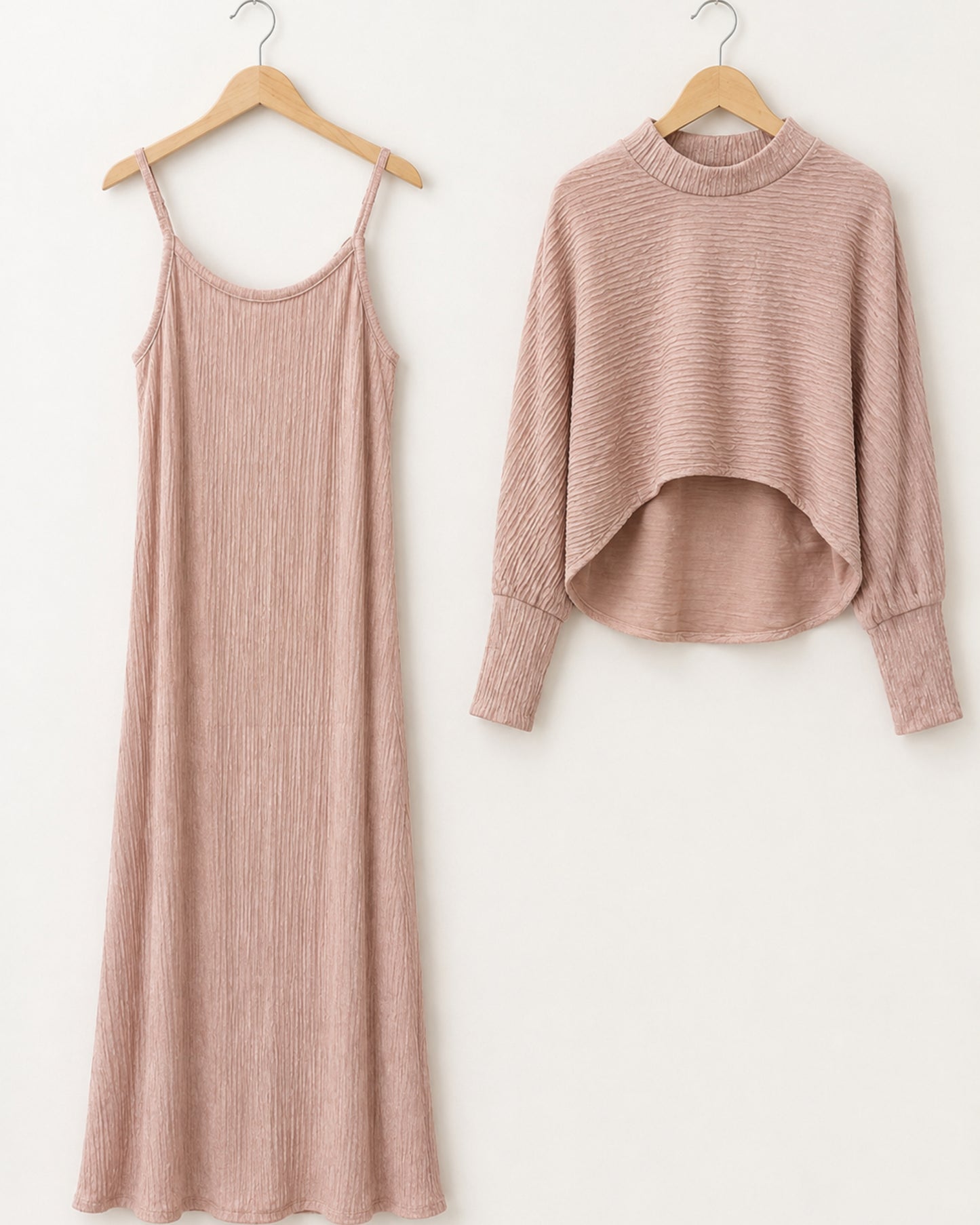Two-piece Layered Set - Mauve
