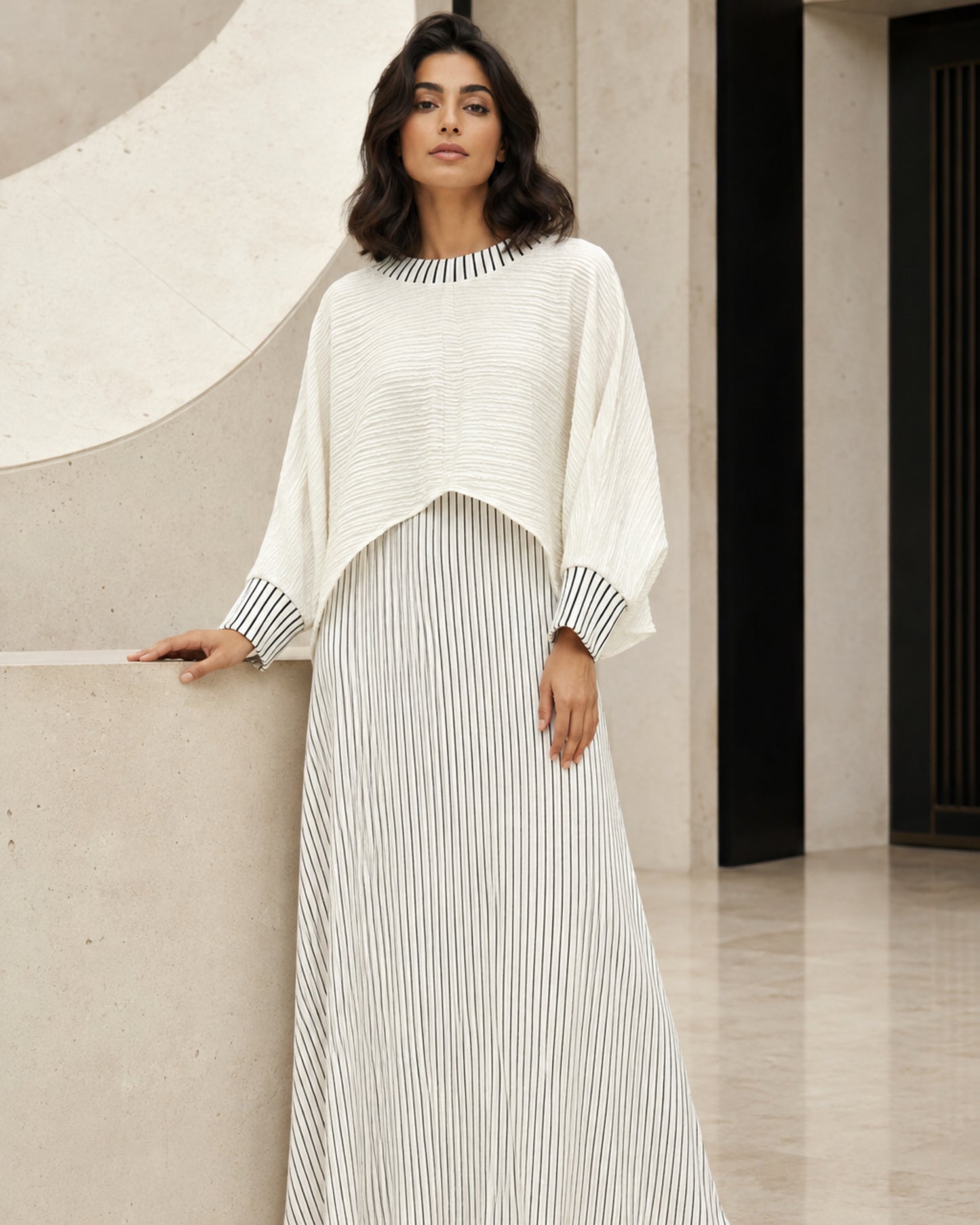 Two-piece Layered Set - White