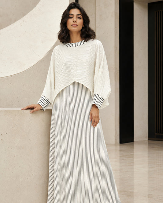 Two-piece Layered Set - White