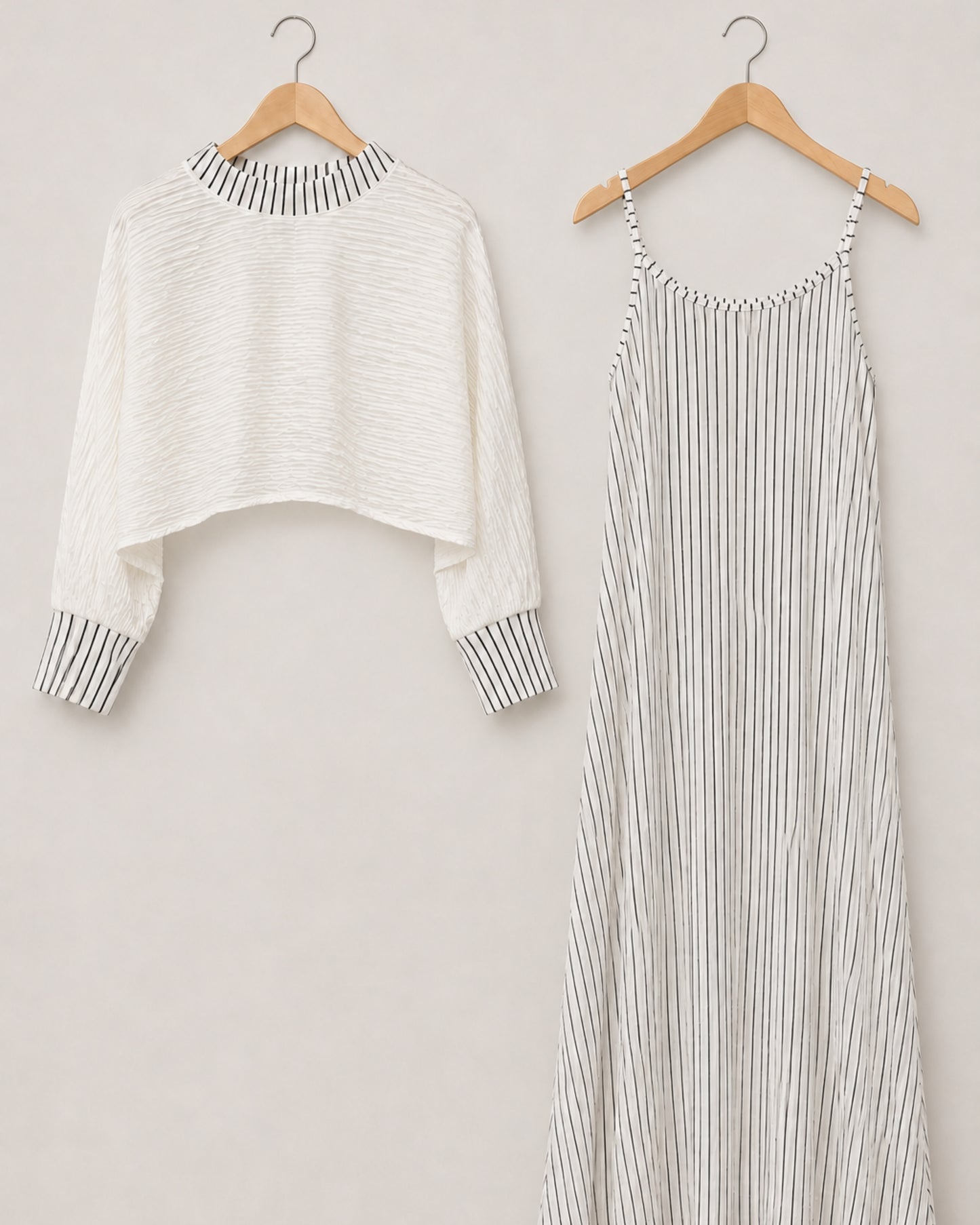 Two-piece Layered Set - White