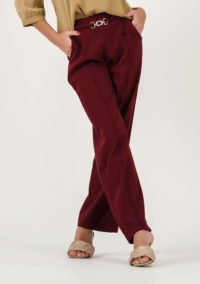 Stride in Style: The Maroon Mastery Pants