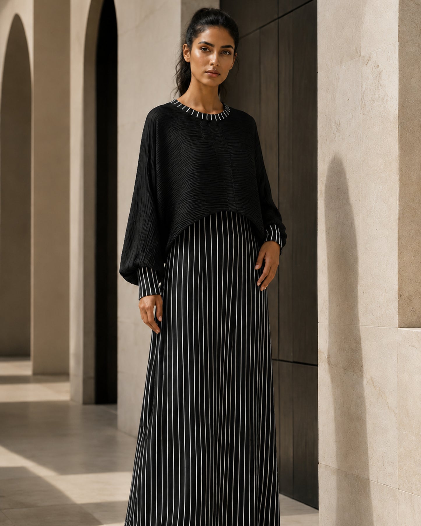 Two-piece Layered Set - Black