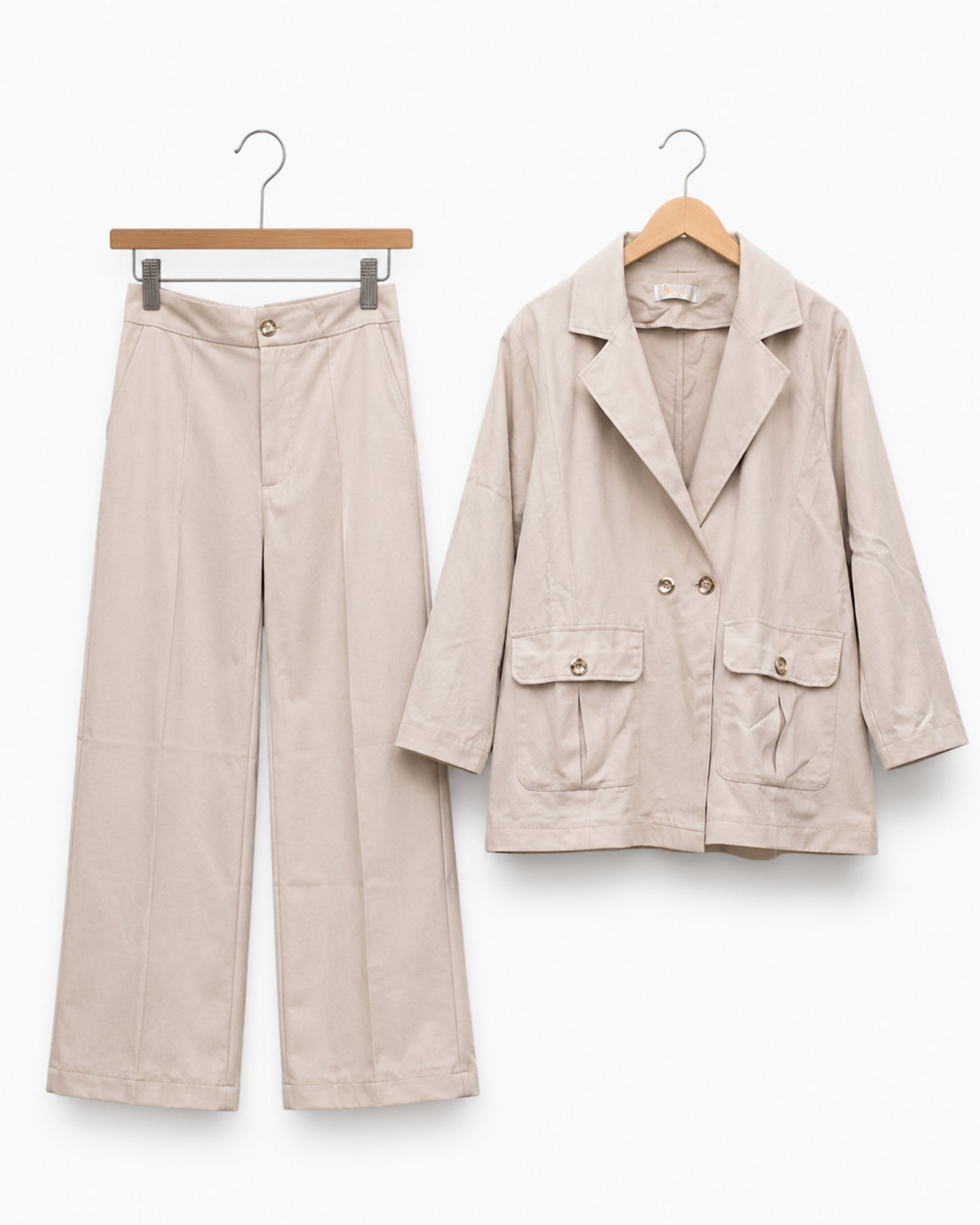 Two-piece Suit Blazer and Trouser - Beige
