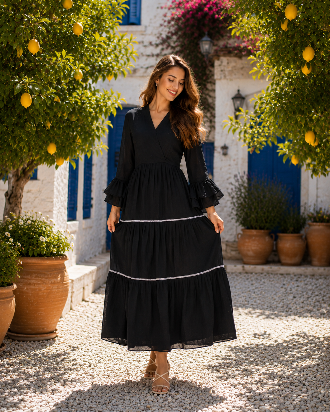 Tiered Frock - Black