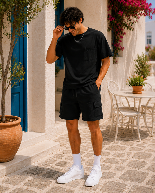 Utility Co-Ord Set Black