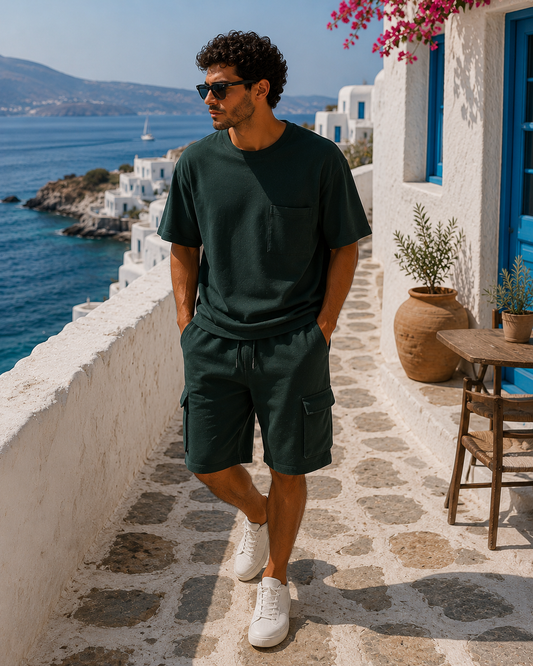 Utility Co-Ord Set Dark Green