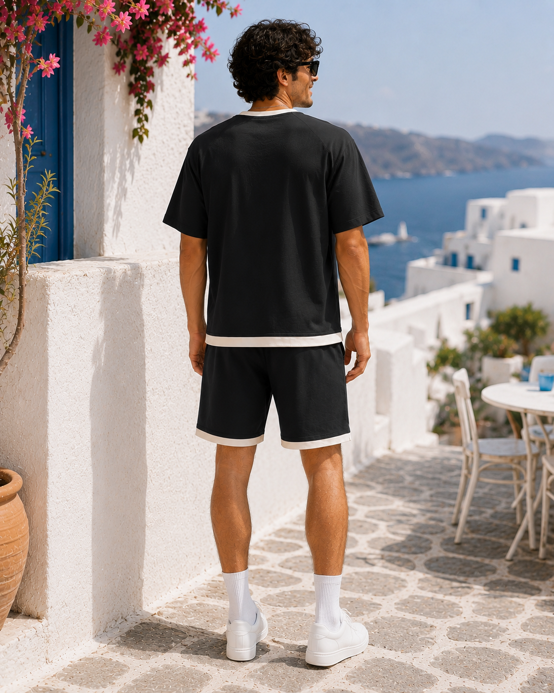 Men's Two-Piece Lounge Set - Dark Grey