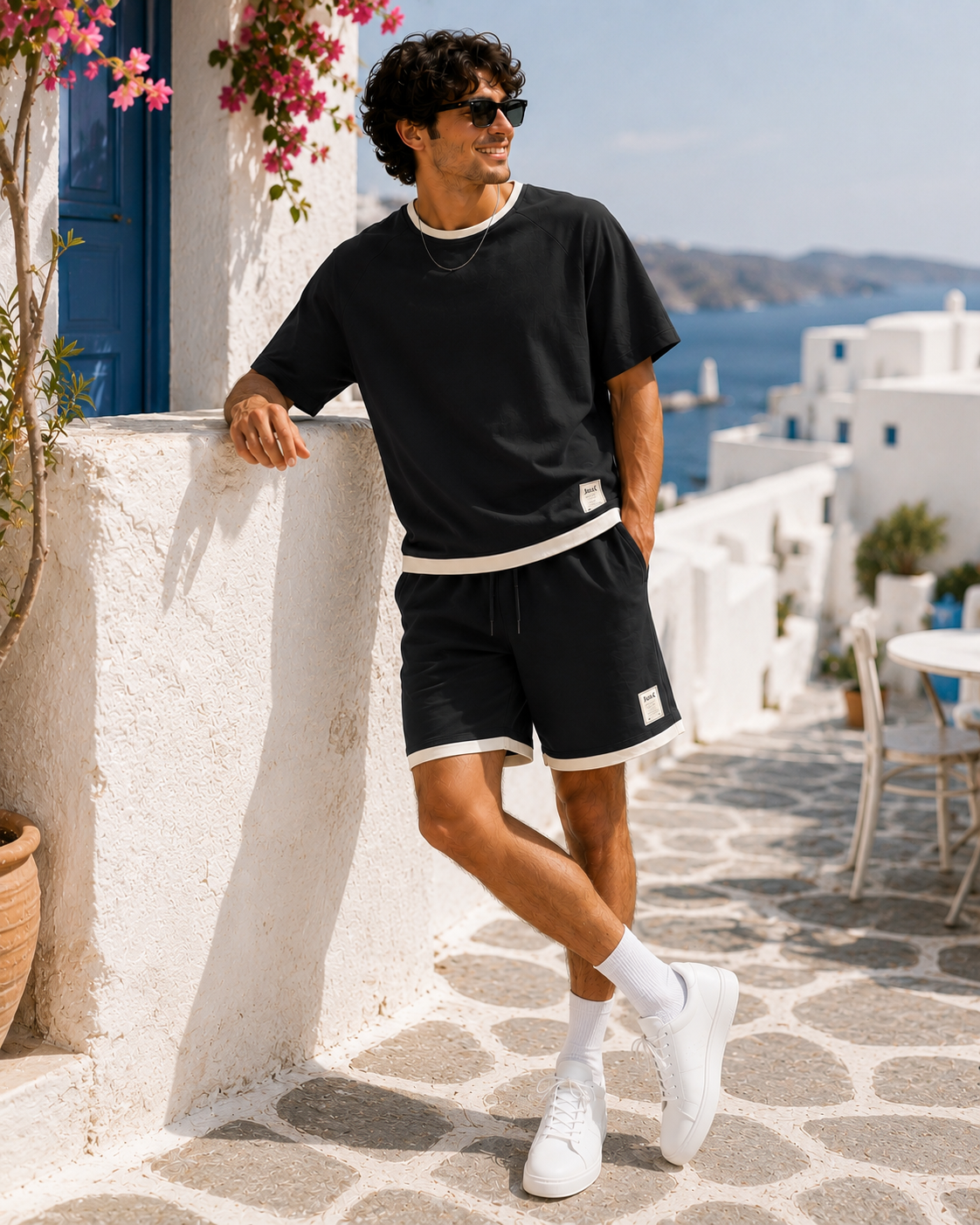 Men's Two-Piece Lounge Set - Dark Grey