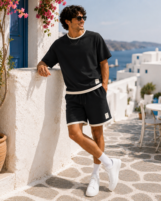 Men's Two-Piece Lounge Set - Dark Grey