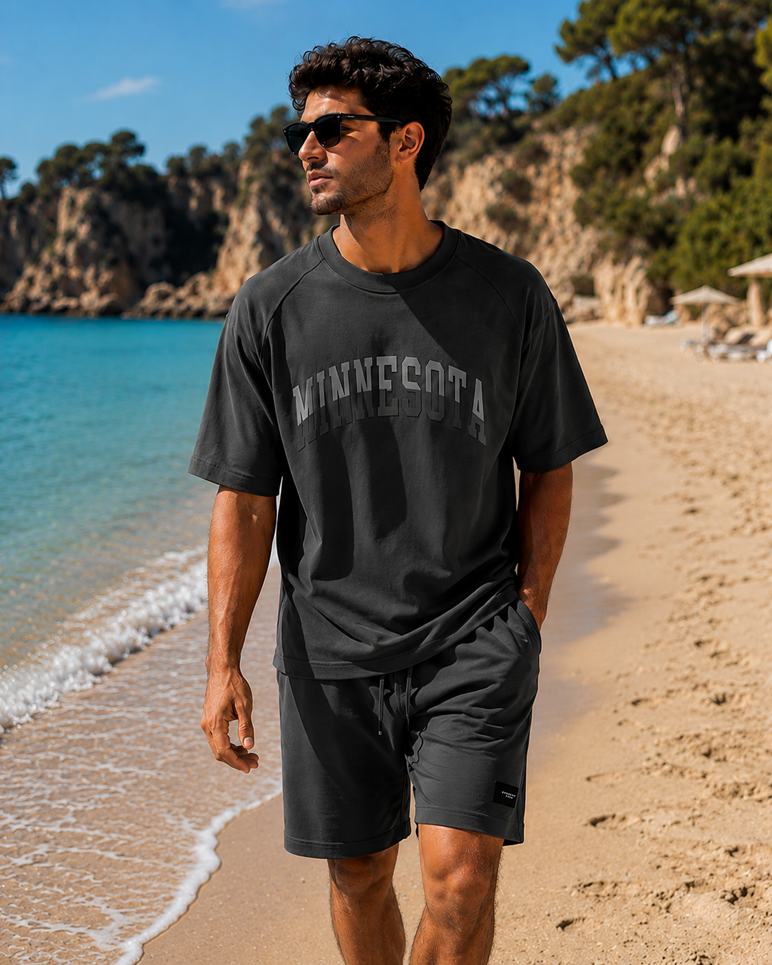 Minnesota Two-Piece Shirt And Short - Grey
