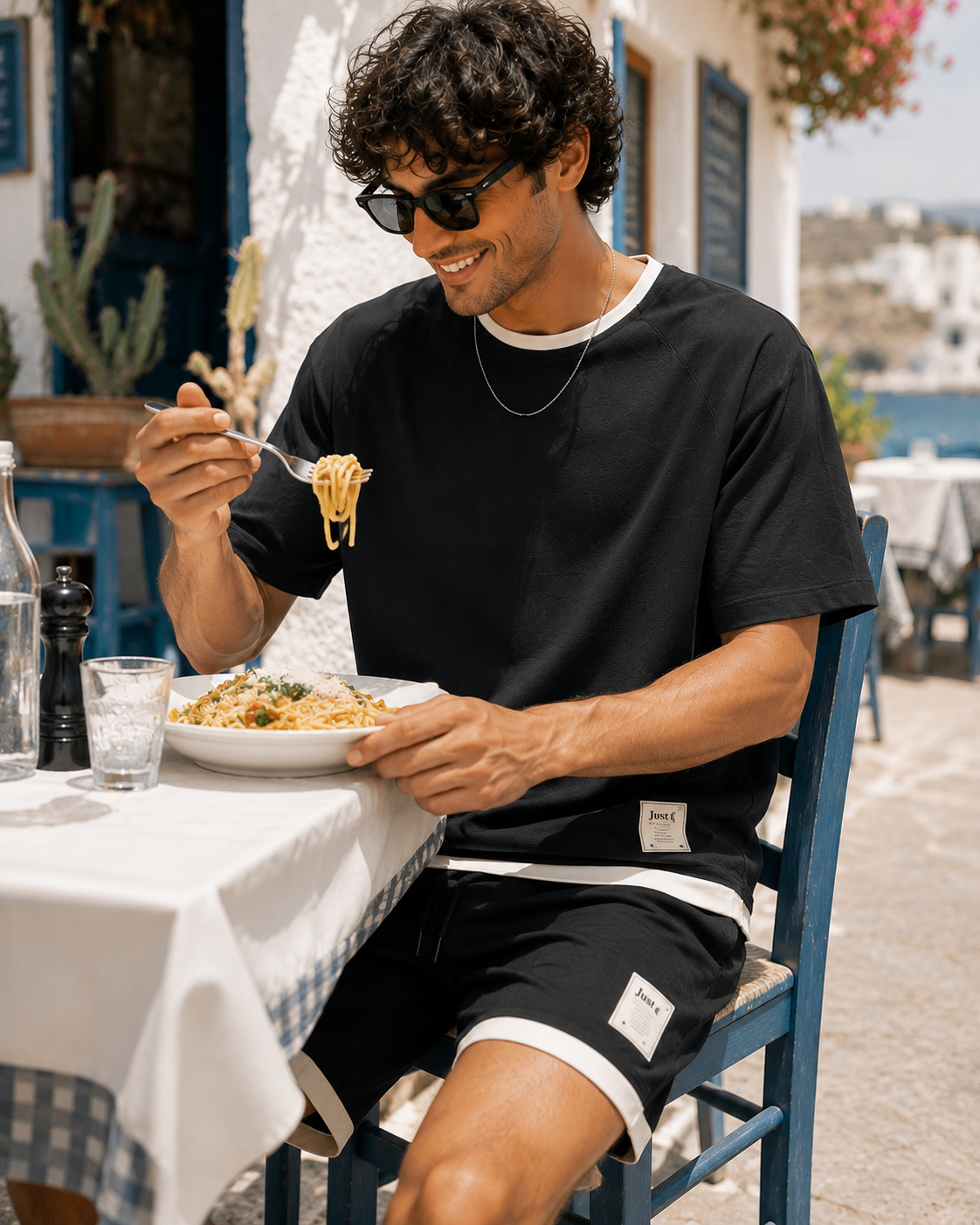 Men's Two-Piece Lounge Set - Dark Grey