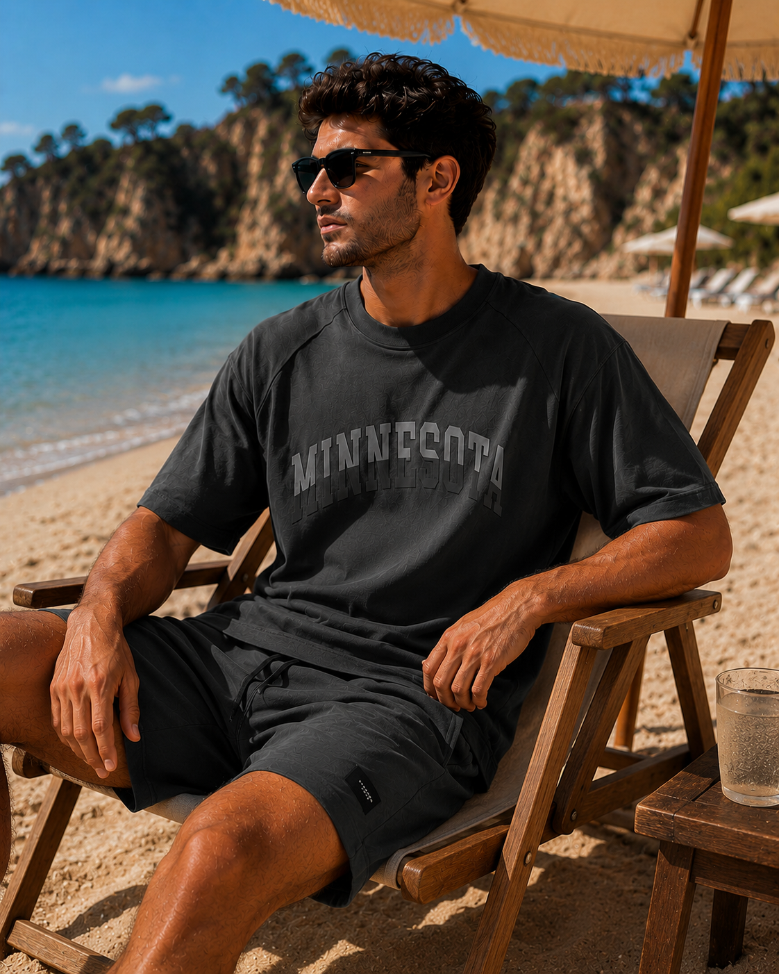 Minnesota Two-Piece Shirt And Short - Grey