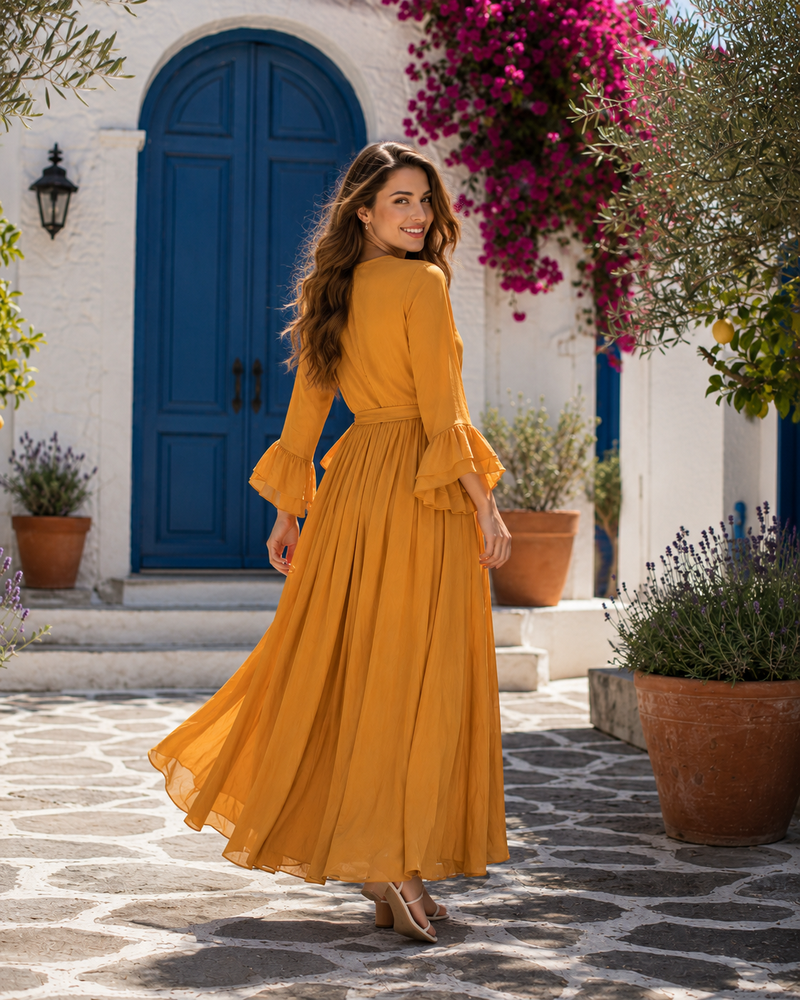 Tiered Frock - Mustard