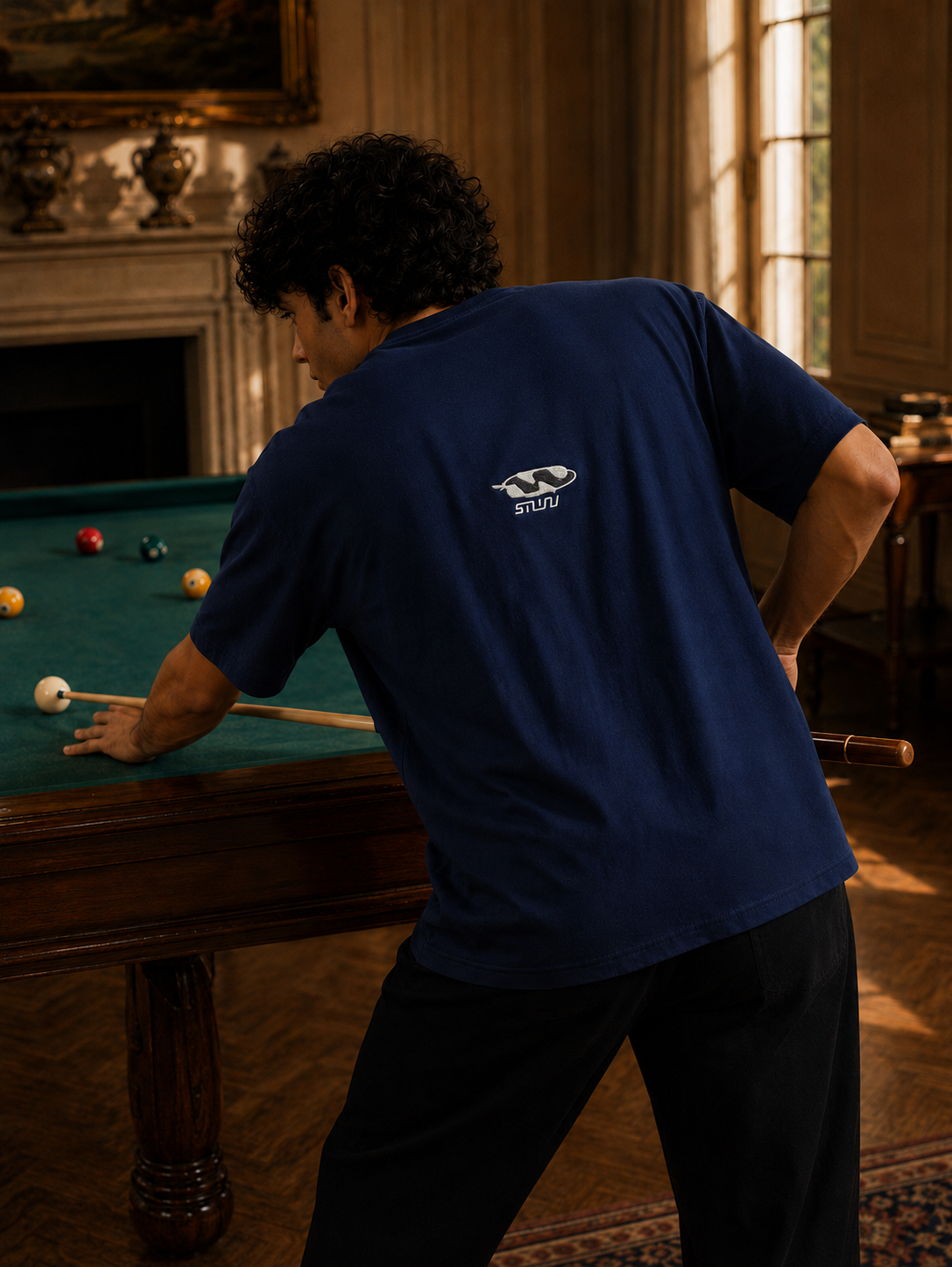 Off Duty Graphic T-Shirt  - Navy