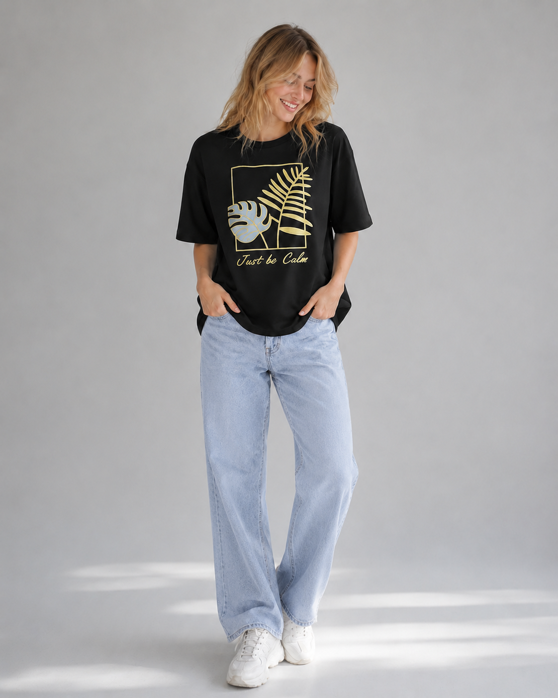 Just be calm Tee - Black
