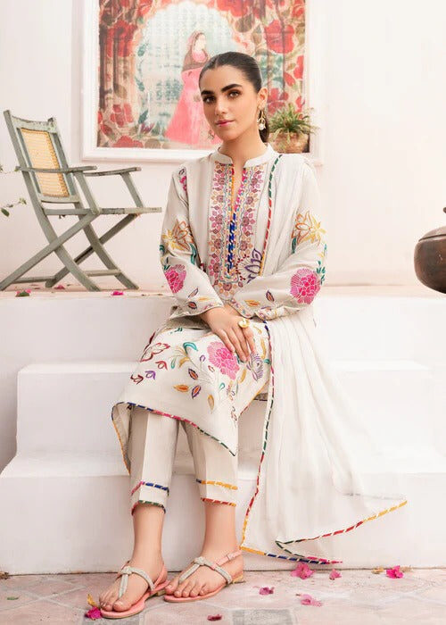 Women's Lawn 3-Piece Suit – Albite - White