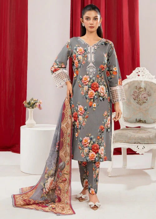 Women's Lawn 3-Piece Suit – Daisey - Grey