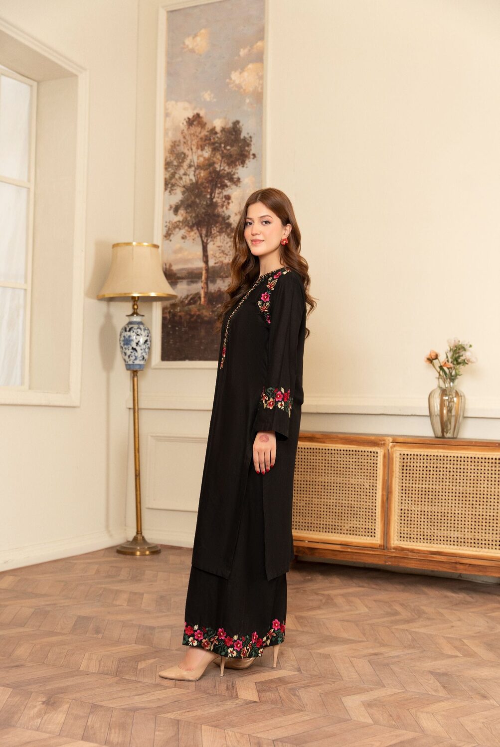 Women's Lawn 3-Piece Suit – Kriti Black