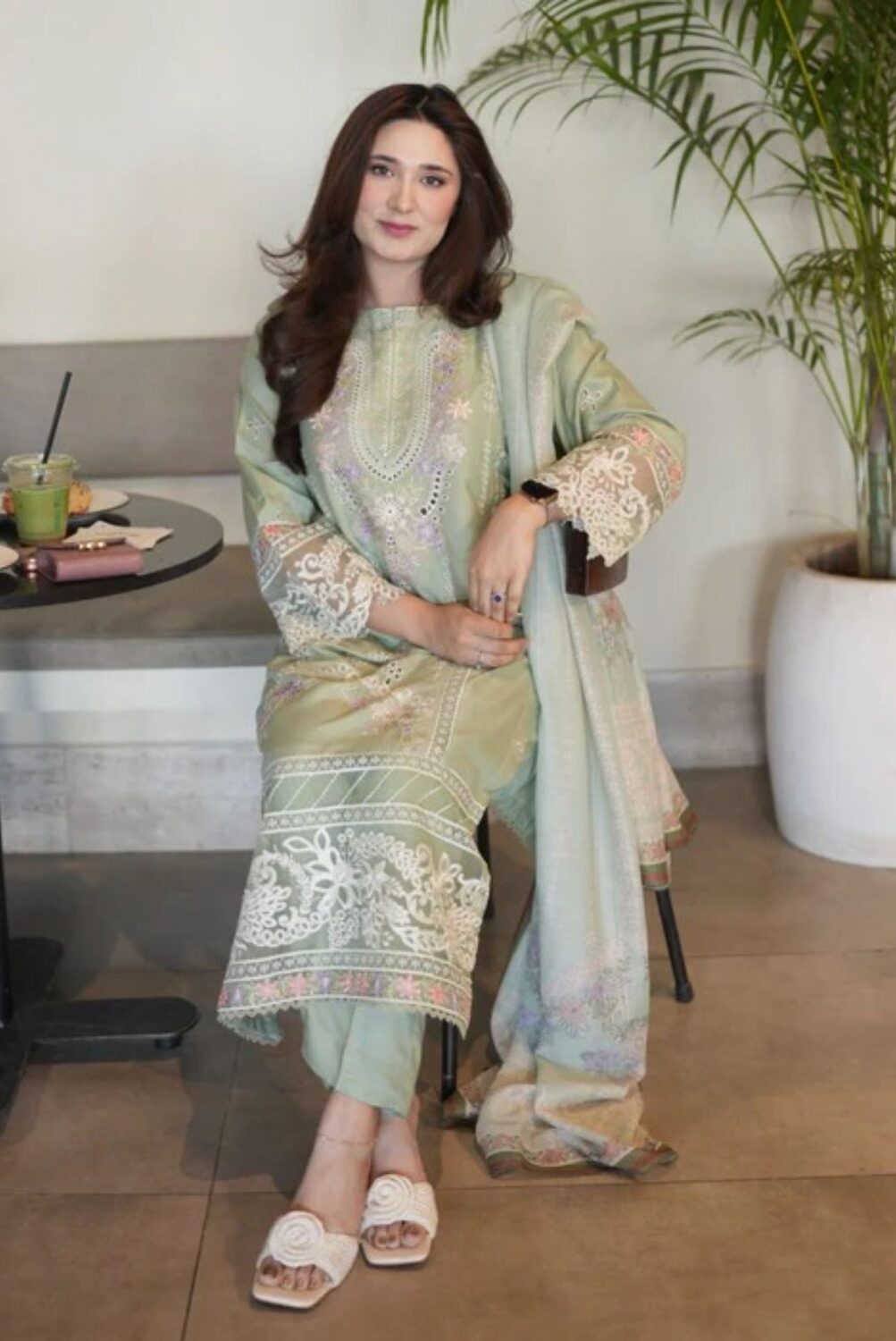 Women's Lawn 3-Piece Suit – Zaveri - Pista